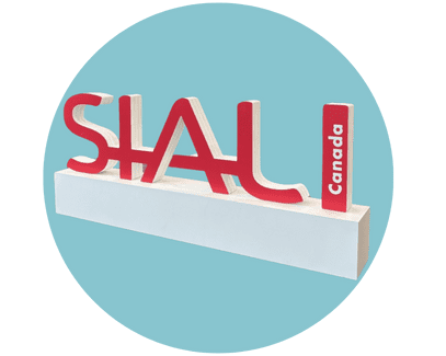 لافتات المعرض التجاري التي تحمل شعار الشركة من تصميم GES.